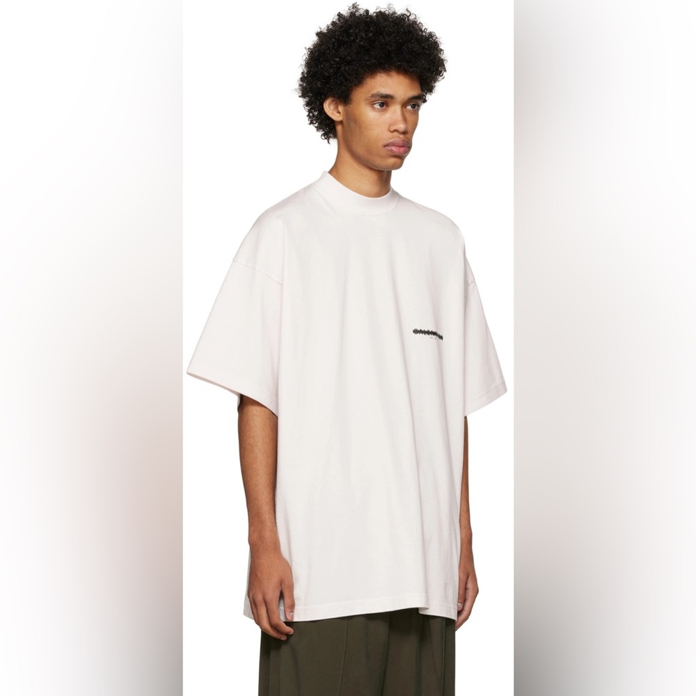 Balenciaga Crossed-Out Logo T-Shirt in White Cotton